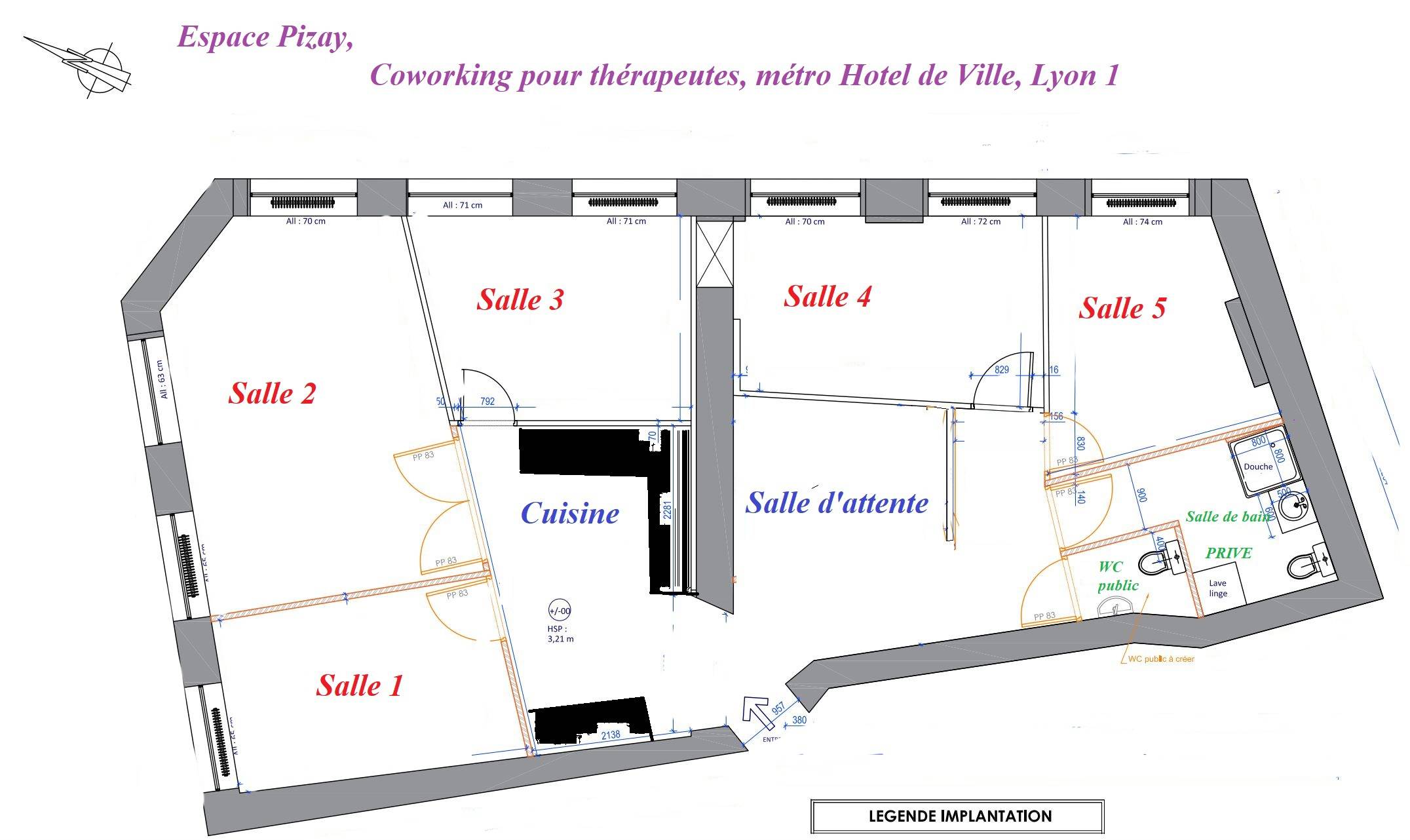 Cabinet Espace Pizay - dédié au bien-être et au développement personnel - Salle 5  à Lyon - Photo principale