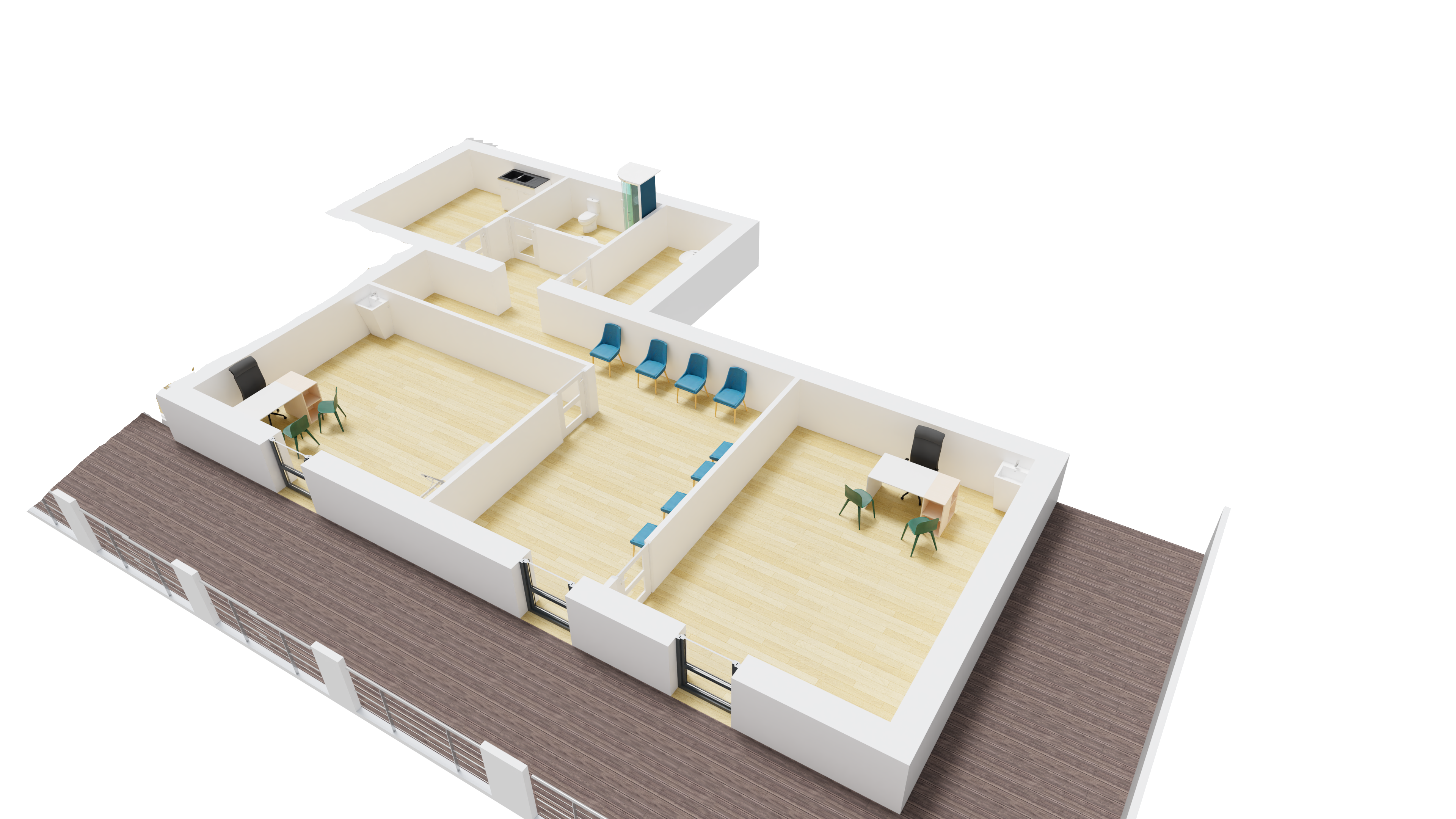 Cabinet Centre des Jardins de l'empereur à Ajaccio - Photo principale