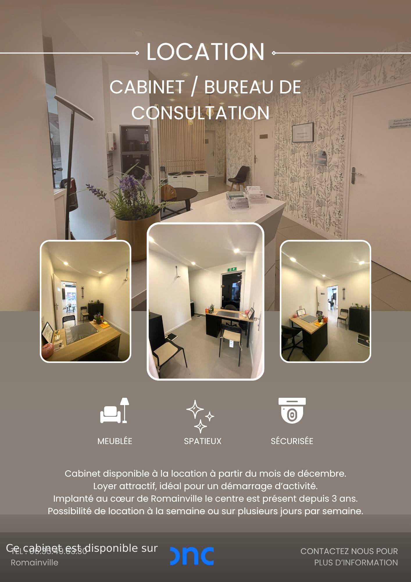 Cabinet Cabinet de consultation paramédicale ou autre  à Romainville - Photo principale