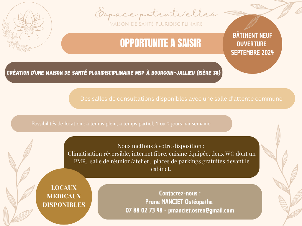 Cabinet Espace Potenti'elles à Bourgoin-Jallieu - Photo principale